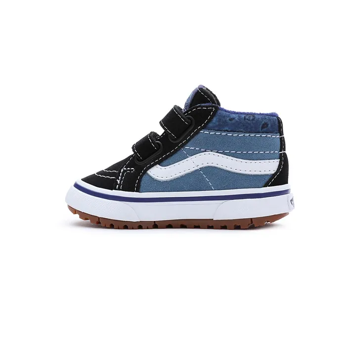 Vans MTE Shoes Kids Toddler Paisley Sk8Mid Reissue MTE1 Hook And Loop Shoes 14 Years Blue Black