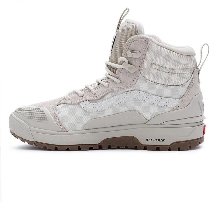 Vans MTE Shoes Women UltraRange EXO Hi MTE2 Checkerboard Shoes Green Beige