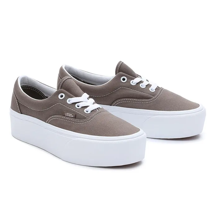 Vans Platform Shoes Women Era Stackform Shoes Brown