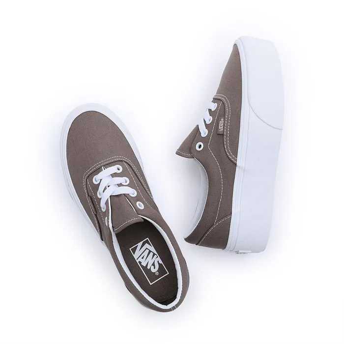 Vans Platform Shoes Women Era Stackform Shoes Brown