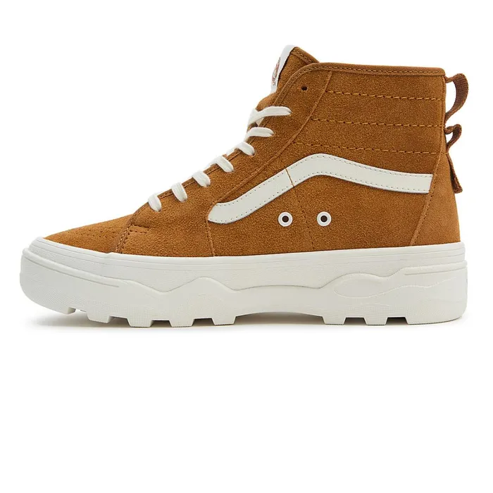 Vans Platform Shoes Women Sentry Sk8Hi MTE1 Shoes Yellow Beige