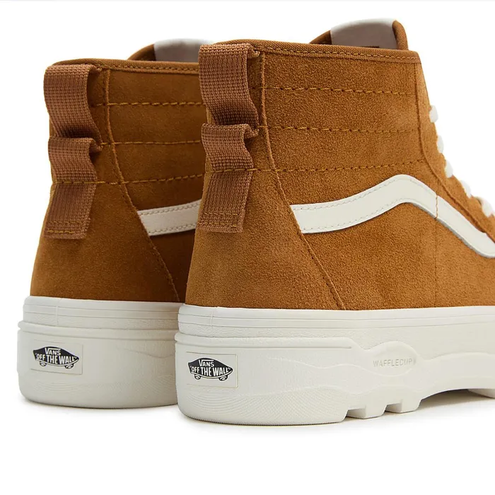 Vans Platform Shoes Women Sentry Sk8Hi MTE1 Shoes Yellow Beige