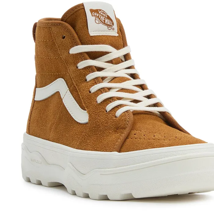 Vans Platform Shoes Women Sentry Sk8Hi MTE1 Shoes Yellow Beige