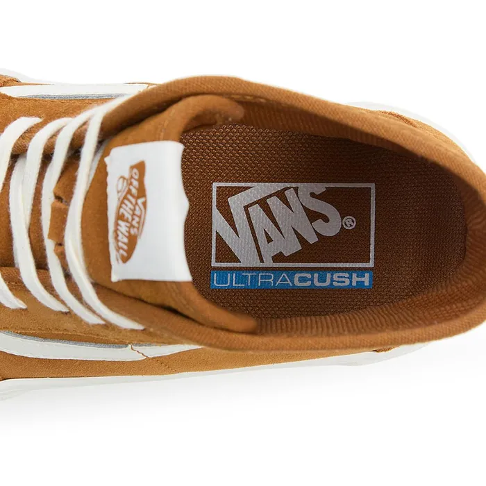 Vans Platform Shoes Women Sentry Sk8Hi MTE1 Shoes Yellow Beige