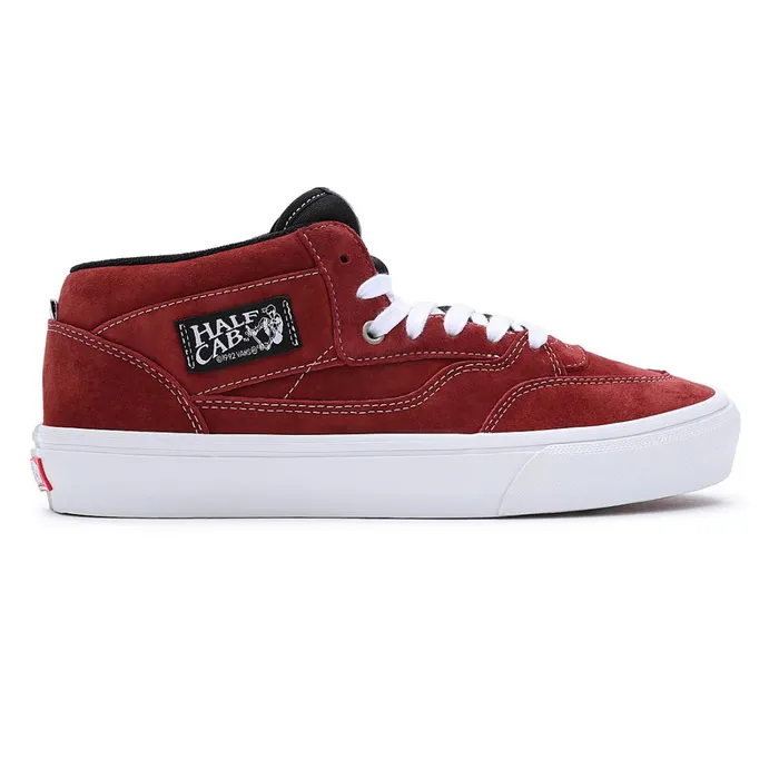 Vans Skate Shoes Men Pig Suede Skate Half Cab 03992 Shoes Red