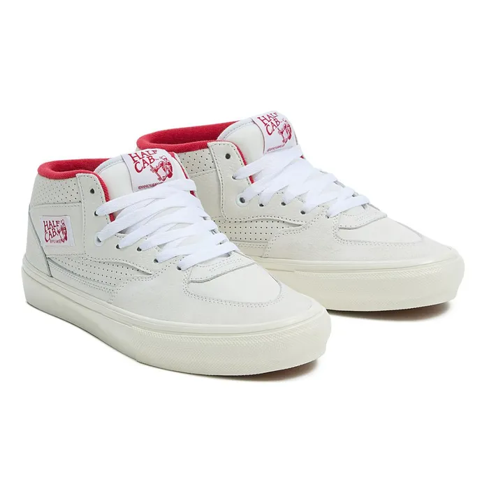 Vans Skate Shoes Men Skate Half Cab Vintage Sport Shoes White Beige