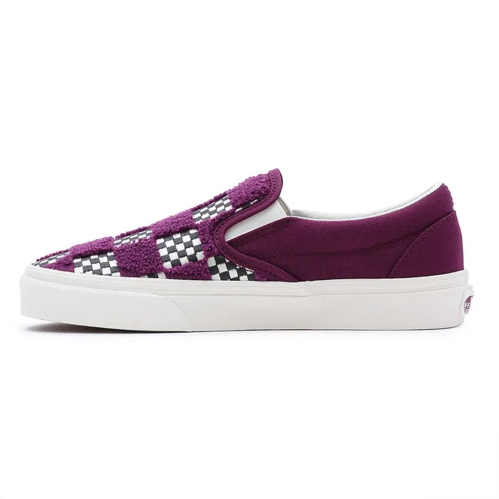 Vans Slipon Shoes Men Tufted Check Classic SlipOn Shoes Purple