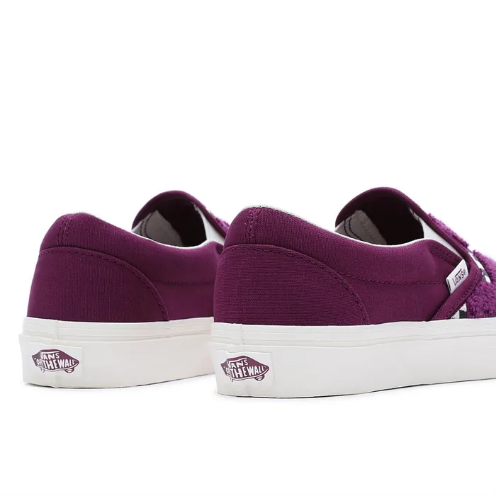Vans Slipon Shoes Men Tufted Check Classic SlipOn Shoes Purple