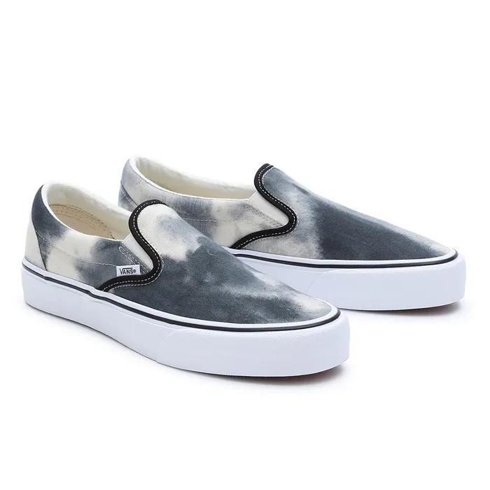 Vans Slipon Shoes Women Bleach Wash SlipOn VR3 Shoes Black