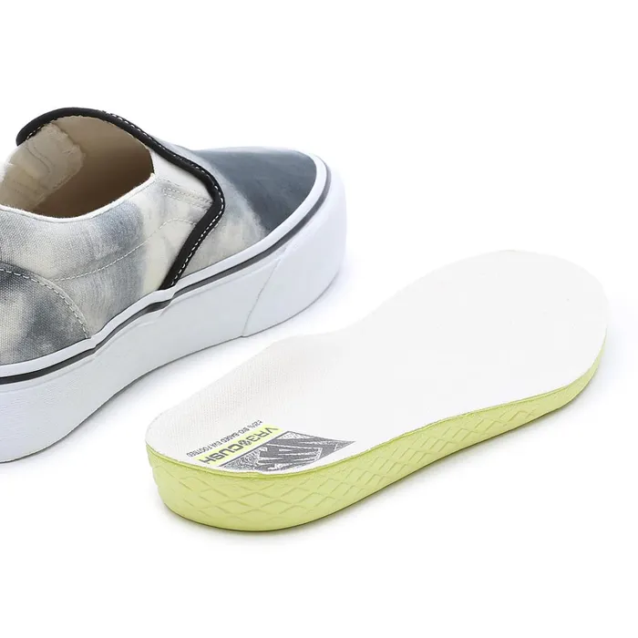 Vans Slipon Shoes Women Bleach Wash SlipOn VR3 Shoes Black