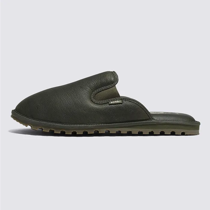Vans Slipon Shoes Women Mountain Mule Vansguard Leather Shoes Green