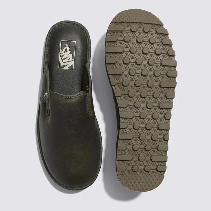 Vans Slipon Shoes Women Mountain Mule Vansguard Leather Shoes Green