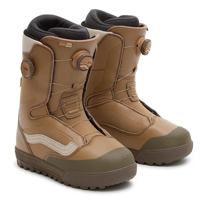 Vans Snowboard Boots Men Aura Pro Snowboard Boots Brown