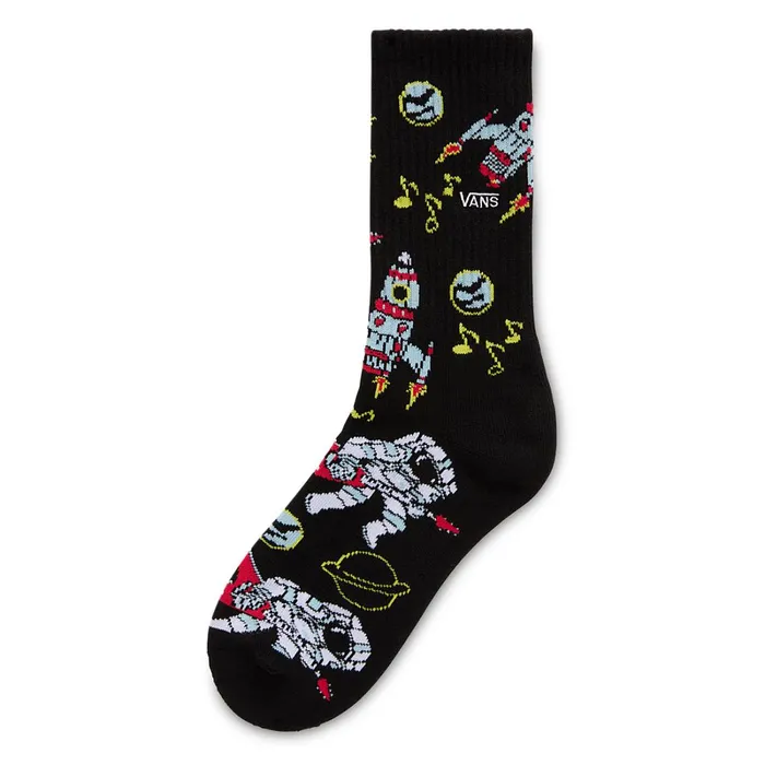 Vans Socks Kids DJ Rocket Jam Crew Socks 1 Pair Black