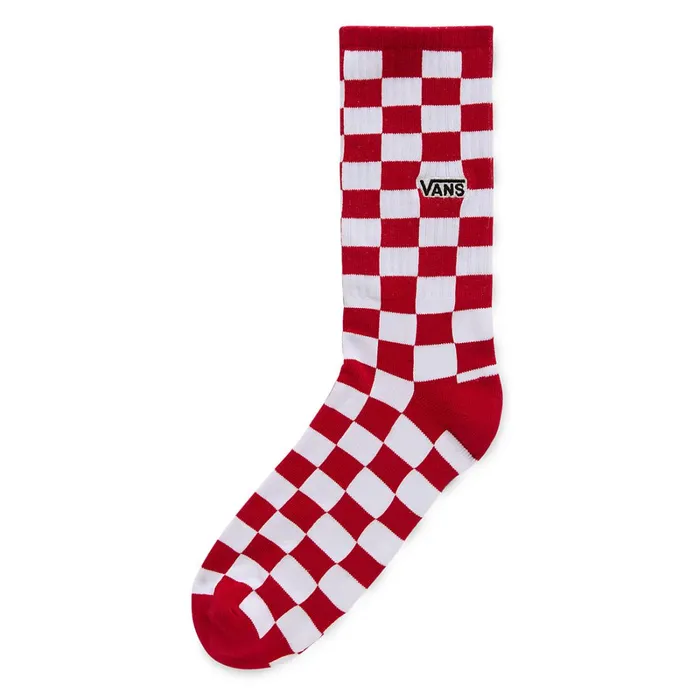 Vans Socks Men Checkerboard Crew Socks 1 Pair Red