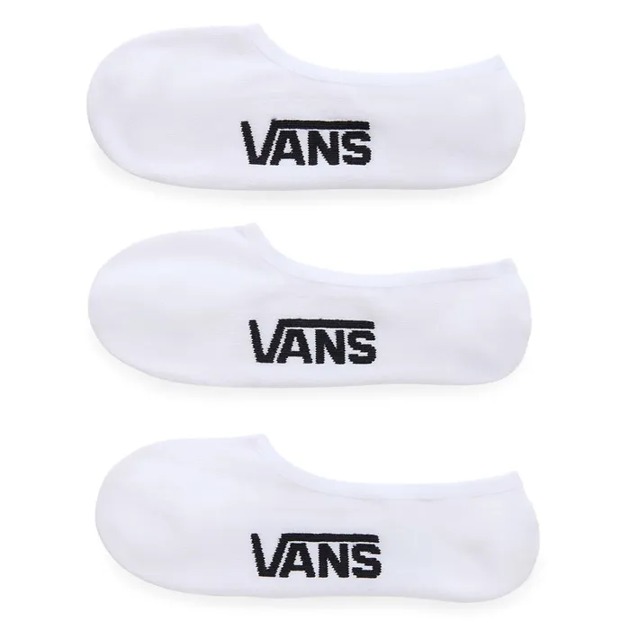 Vans Socks Men Classic No Show Socks 3 Pairs White