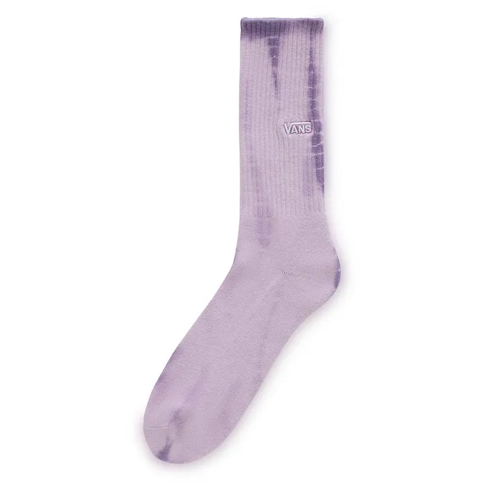 Vans Socks Men Seasonal Tie Dye Crew Socks 1 Pair Purple