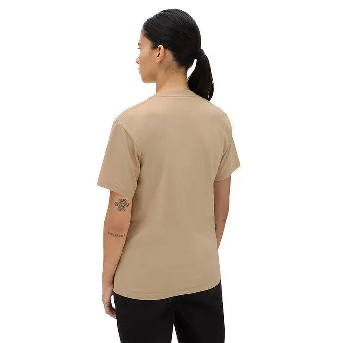 Vans Tshirts and Tanks Men Left Chest Logo TShirt Beige