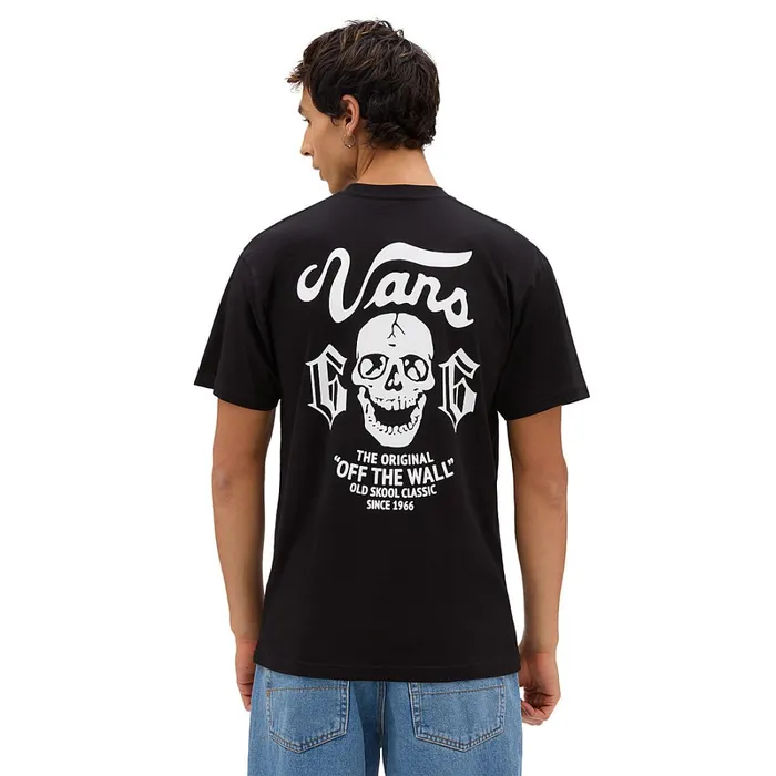 Vans Tshirts and Tanks Men Old Skool Skull TShirt Black