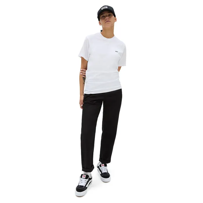 Vans Tshirts and Tops Women Left Chest Logo TShirt White