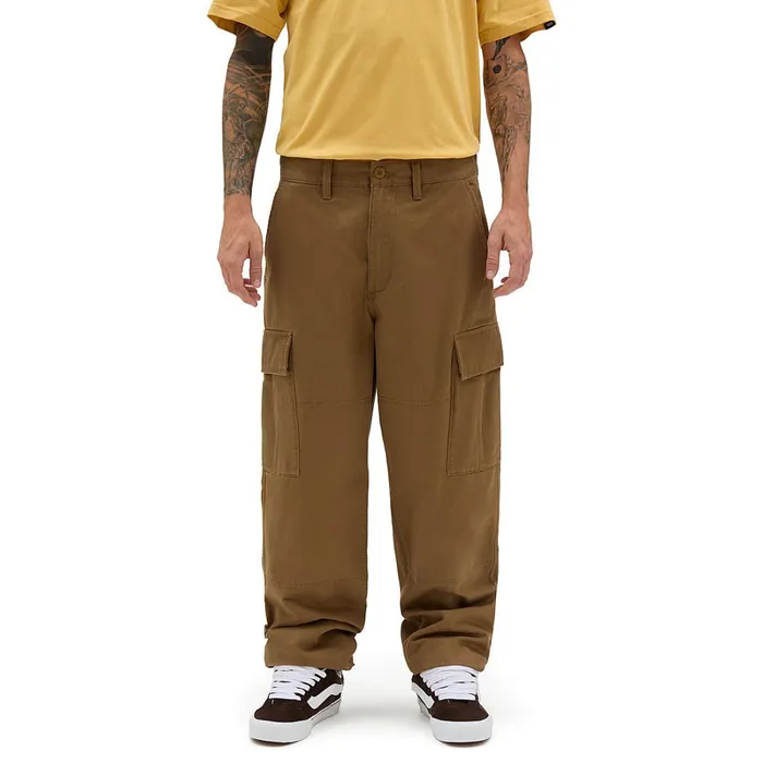 Vans Trousers and Jeans Men Service Cargo Loose Tapered Trousers Brown