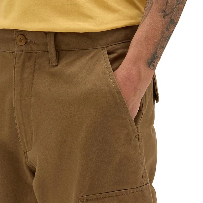 Vans Trousers and Jeans Men Service Cargo Loose Tapered Trousers Brown