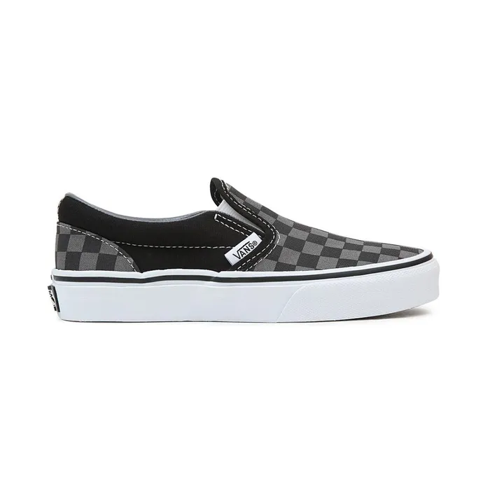 Vans View All Kids Checkerboard Classic SlipOn Shoes 48 Years Black Grey