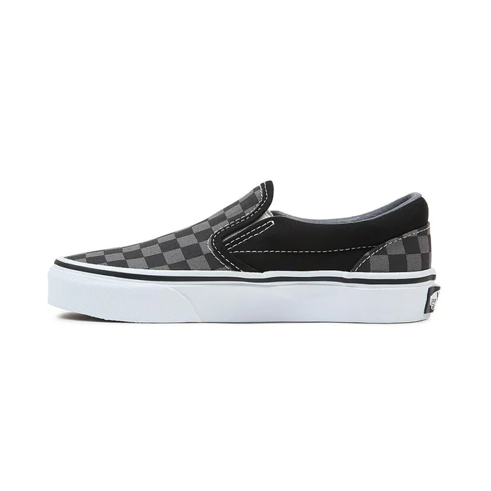 Vans View All Kids Checkerboard Classic SlipOn Shoes 48 Years Black Grey