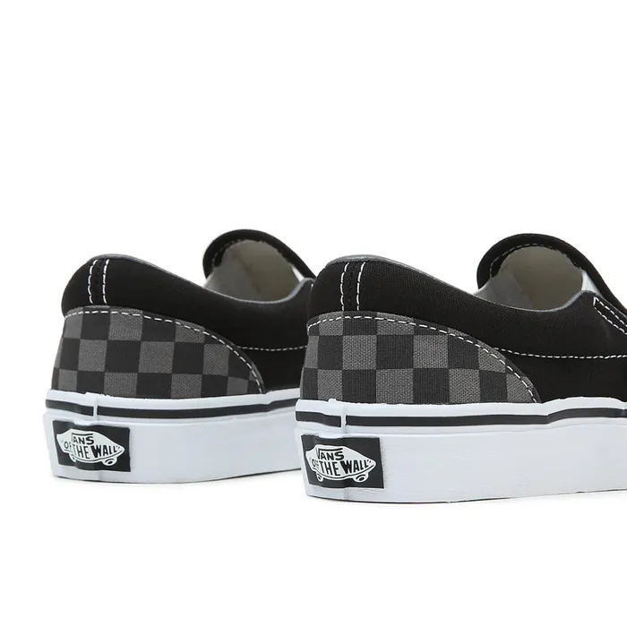 Vans View All Kids Checkerboard Classic SlipOn Shoes 48 Years Black Grey