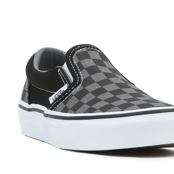 Vans View All Kids Checkerboard Classic SlipOn Shoes 48 Years Black Grey