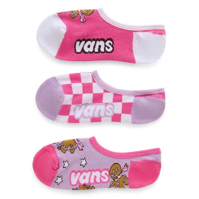 Vans View All Kids Ginger Board Canoodle Socks 3 Pairs Pink
