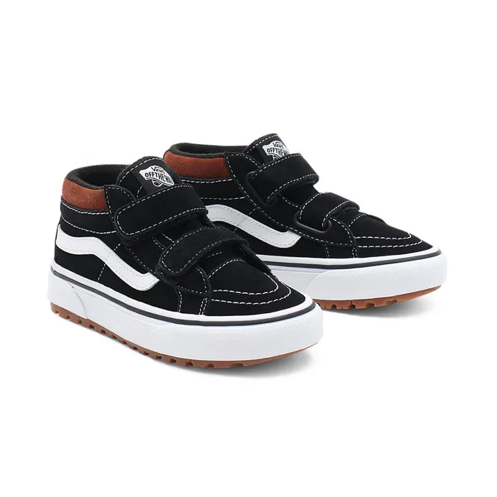Vans View All Kids Sk8Mid Reissue MTE1 Hook And Loop Shoes 48 Years Black