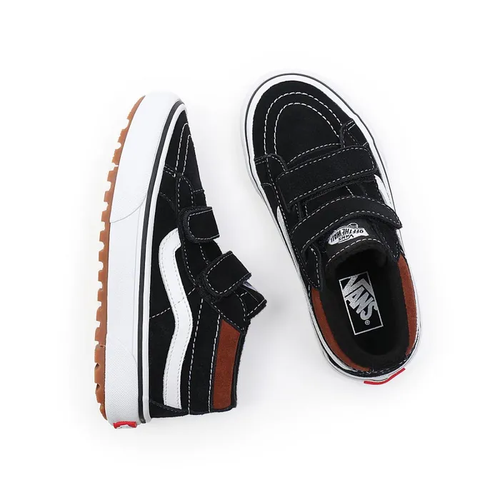 Vans View All Kids Sk8Mid Reissue MTE1 Hook And Loop Shoes 48 Years Black
