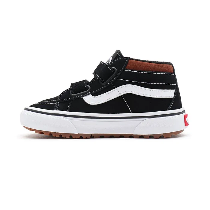 Vans View All Kids Sk8Mid Reissue MTE1 Hook And Loop Shoes 48 Years Black
