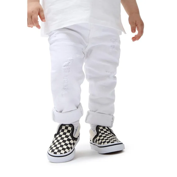 Vans View All Kids Toddler Checkerboard SlipOn Shoes 14 Years Black White