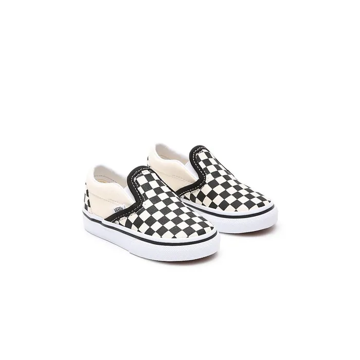 Vans View All Kids Toddler Checkerboard SlipOn Shoes 14 Years Black White