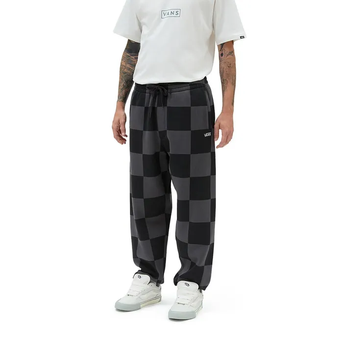 Vans View All Men Big Check Loose Trousers Black