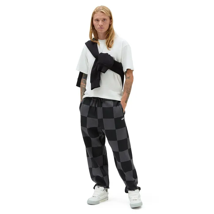 Vans View All Men Big Check Loose Trousers Black