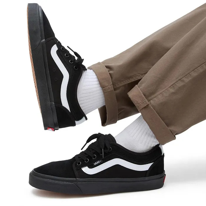 Vans View All Men Chukka Low Sidestripe Shoes Black White