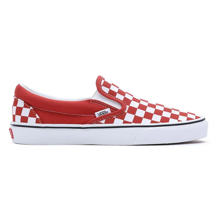 Vans View All Men Color Theory Classic SlipOn Shoes Red