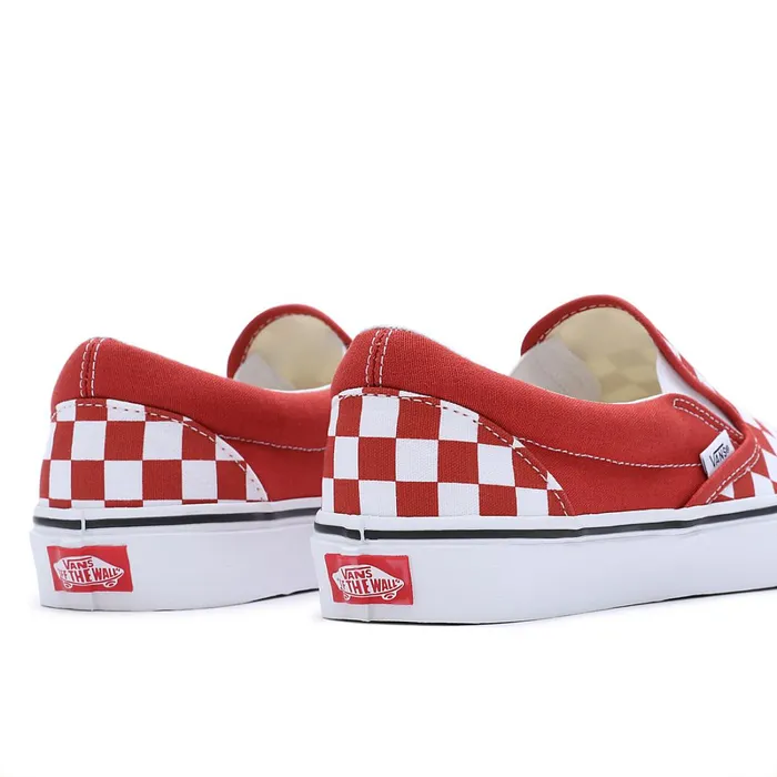 Vans View All Men Color Theory Classic SlipOn Shoes Red