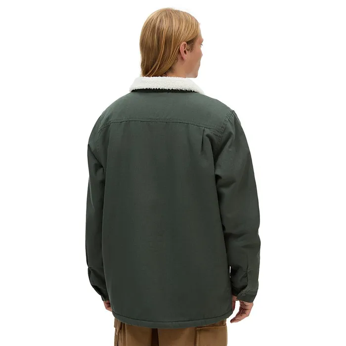 Vans View All Men Drill Chore Coat Sherpa Jacket Green
