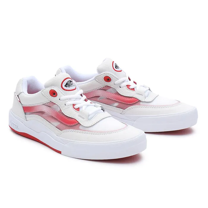 Vans View All Men Leather Wayvee Shoes Red White