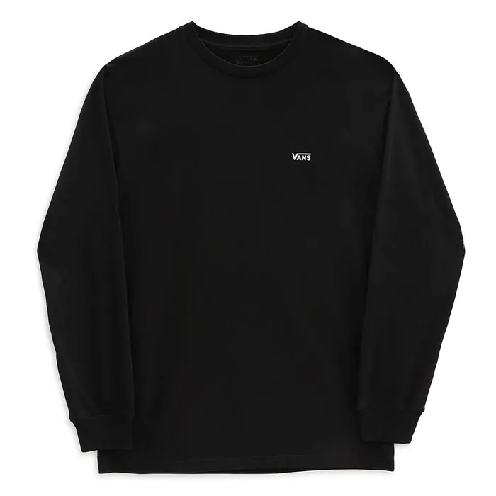Vans View All Men Left Chest Hit Long Sleeve Tshirt Black White