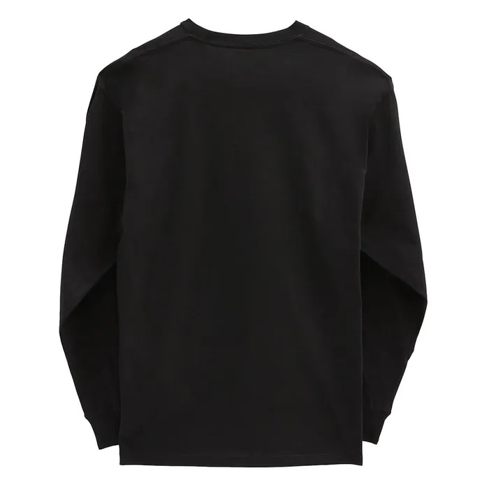 Vans View All Men Left Chest Hit Long Sleeve Tshirt Black White