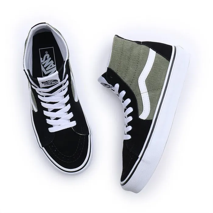 Vans View All Men Mini Cord Sk8Hi Tapered Shoes Green