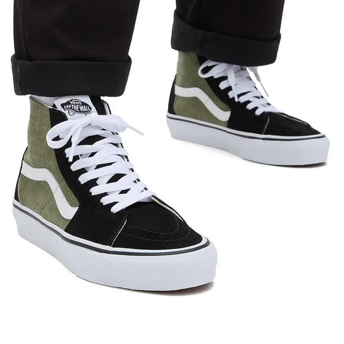 Vans View All Men Mini Cord Sk8Hi Tapered Shoes Green