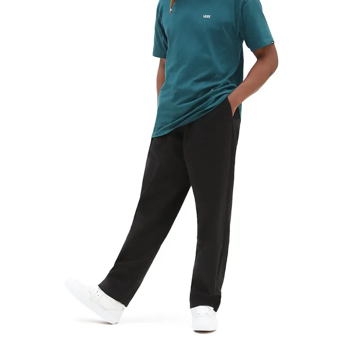 Vans View All Men Range Baggy Tapered Elastic Waist Trousers Black