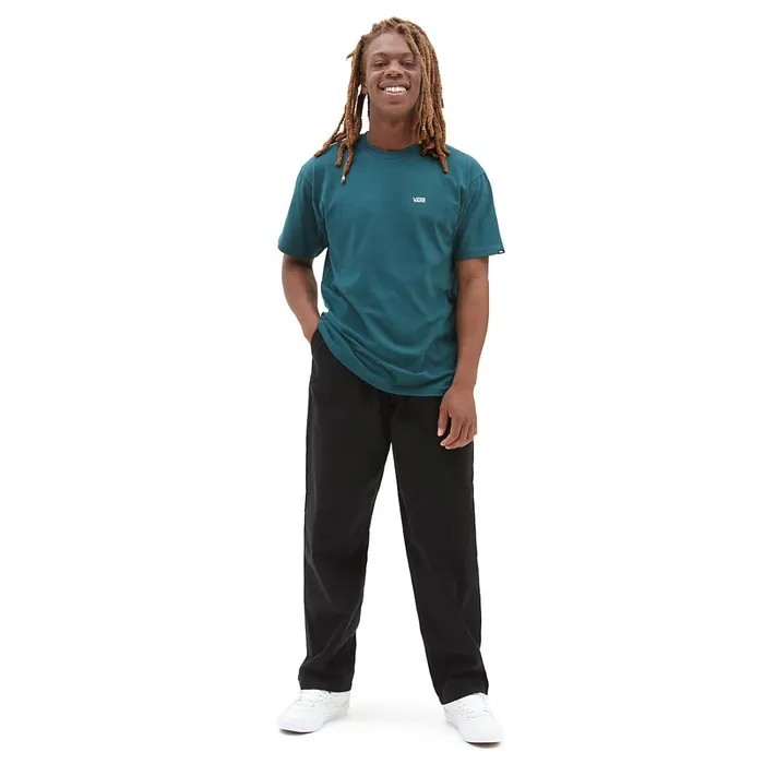 Vans View All Men Range Baggy Tapered Elastic Waist Trousers Black