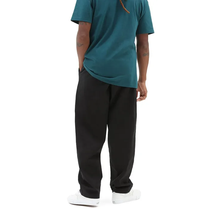 Vans View All Men Range Baggy Tapered Elastic Waist Trousers Black